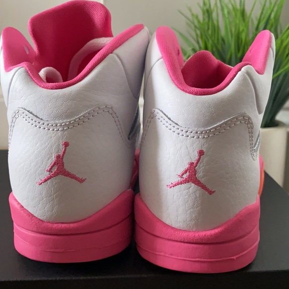Jordan 5 Retro---Pinksicle-Safety Orange 13C - Picture 4 of 7